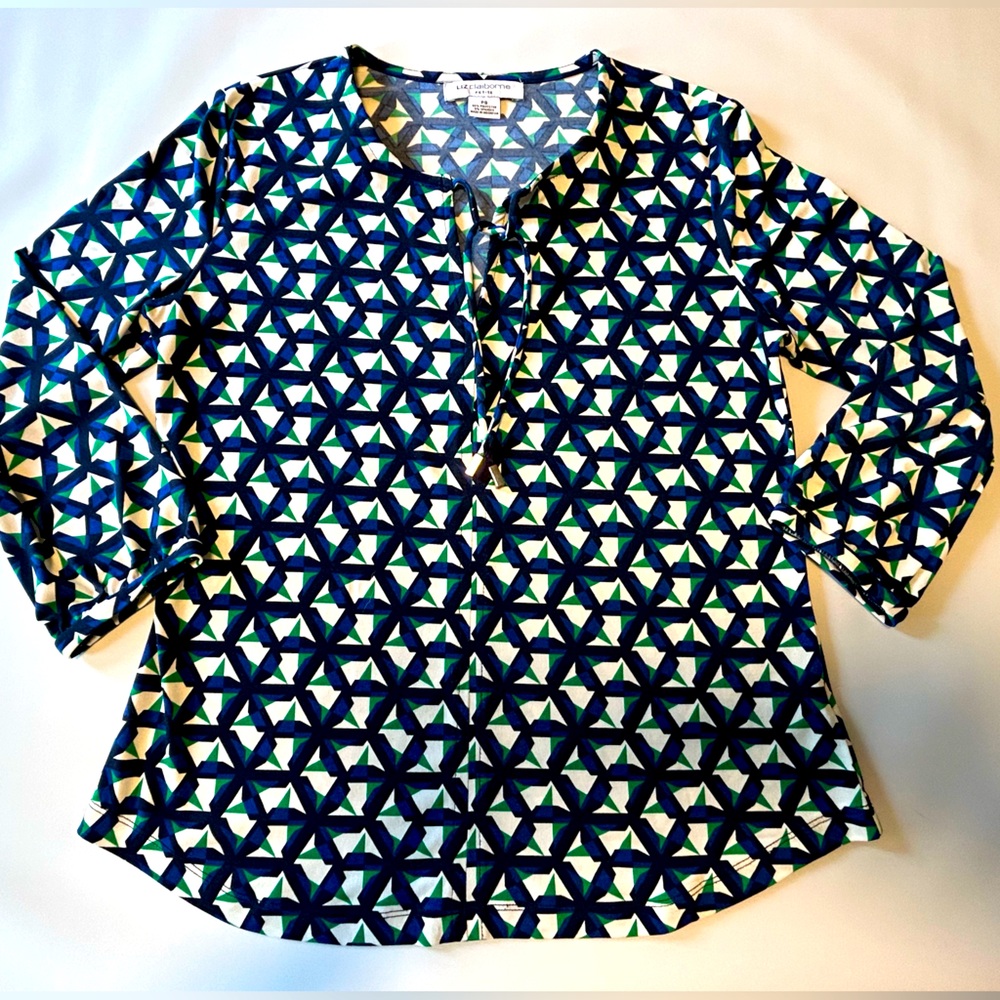 Woman’s Liz Claiborne 3/4 Sleeve Blouse   Size Petite Small